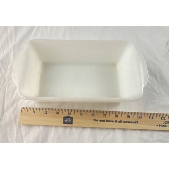 Vintage Fire King Lustre Bakeware Loaf Pan Loaf Dish #409 Glass USA - Picture 10 of 10